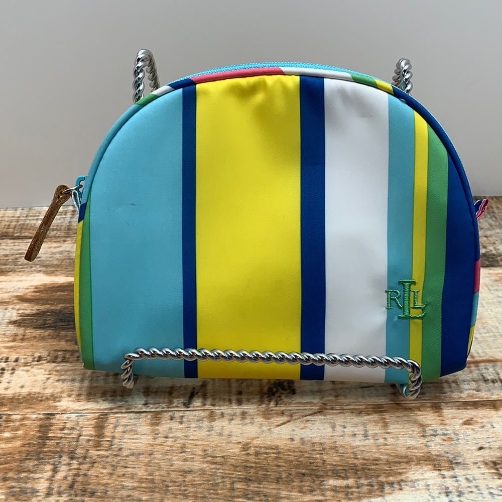 Ralph Lauren Vntg Striped Cosmetic Bag